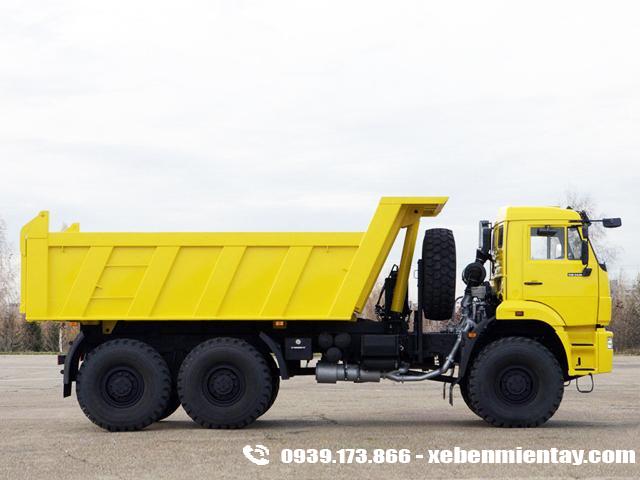 xe ben kamaz 6520 3 chân 20 tấn